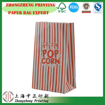 2014 paper popcorn bag, popcorn paper bag, custom logo popcorn bag, cinema popcorn bag