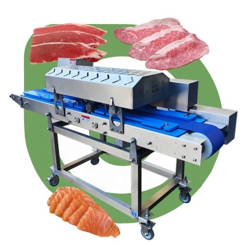 Beef Jerky and Chicken Breast Conveyor Slicer for Fresh, Boneless Strip Cuts