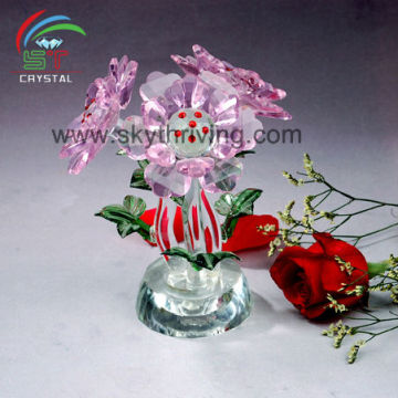 crystal flower stand, crystal flower