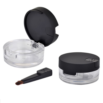 Custom Concise Matte Black Eyeshadow Container