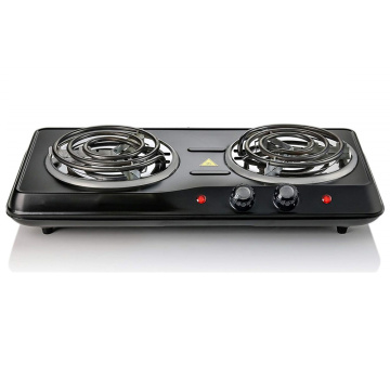 Countertop Electric Double Burner with Temperature Control