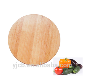 round shape cutting board wholesale Durable rubber wood blank cutting board blank