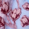 Faric Jacquard rose profond de haute qualité pour robe