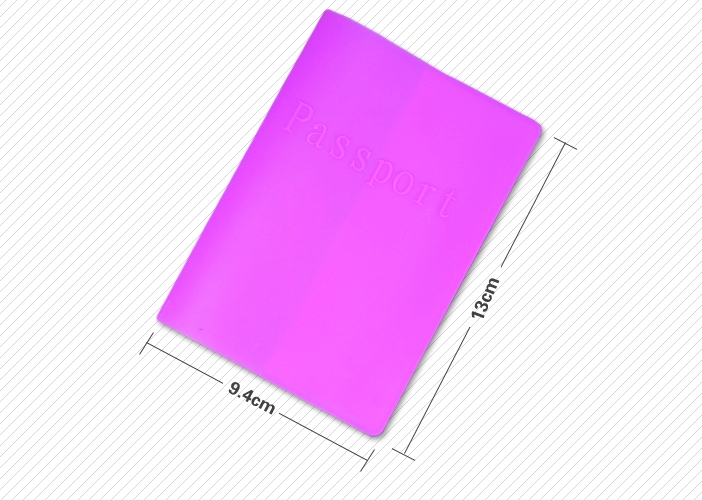 Custom Silicone Passport Cover NWLT10 Cover for Passport Protect Passport Opp Bag, Pvc Box Etc OEM 130*93*5mm 37gram/pcs * /