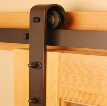 Barn door hardware interior hinges