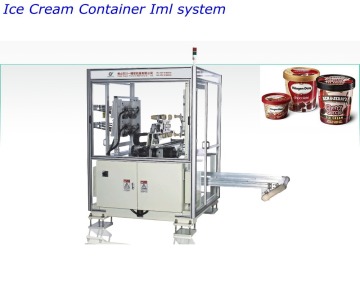 Food grade plastic container for ice cream IML system IML Ice cream container disposable ice cream container IML robot