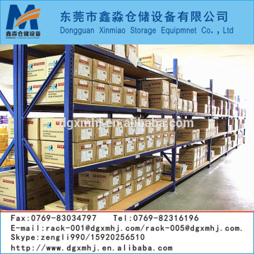 Storage warehouse tiered shelves