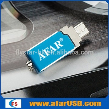 Latest metal swivel otg smartphone otg pen drive for samsung