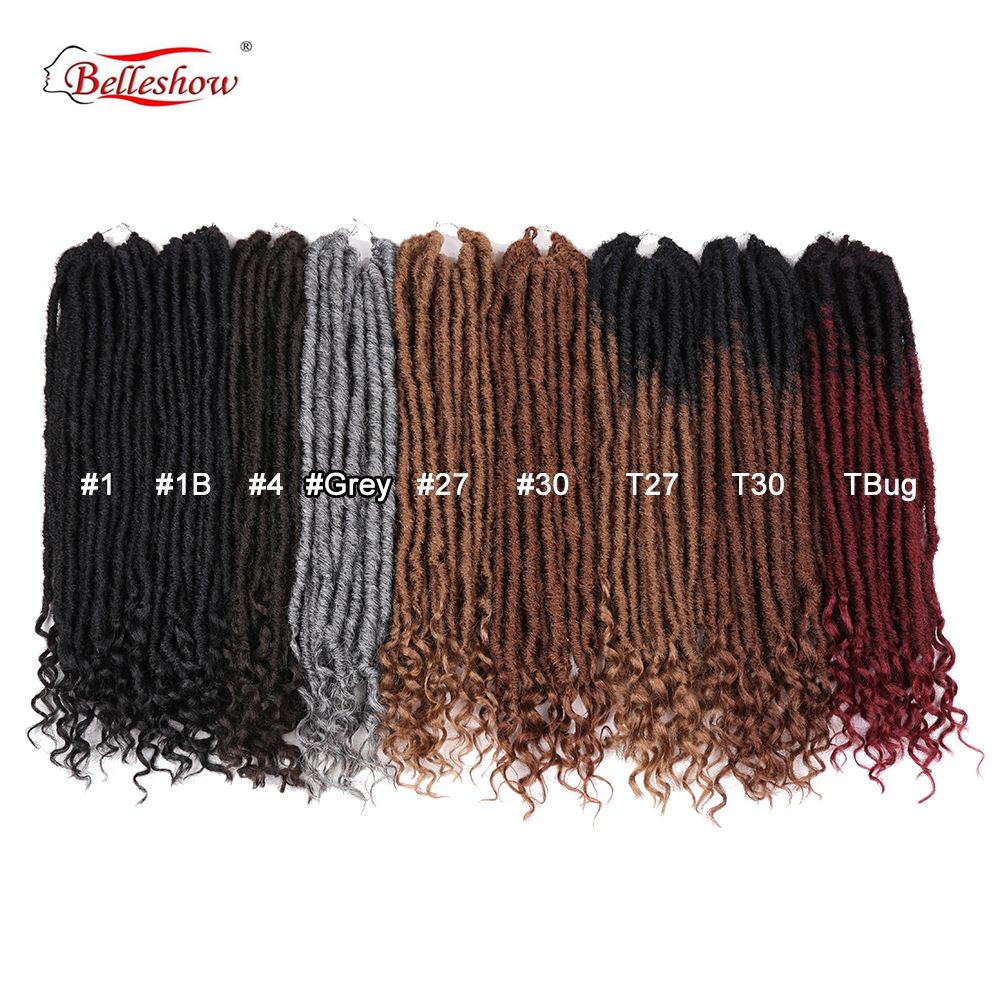 Hot sell synthetic fashion crochet hair SOUL GODDESS 20inch low temperature flame retardant silk ombre faux dreadlocks hair