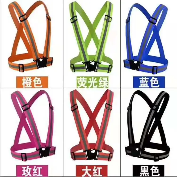 High Visibility Elastic Protective Security Vest Working Reflective Safety Waist Belts