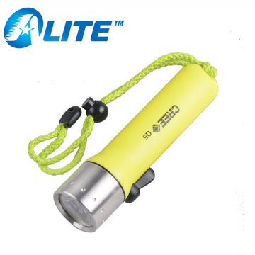 High Quality Waterproof Q5 LED ABS Powerful Diving Flashlight