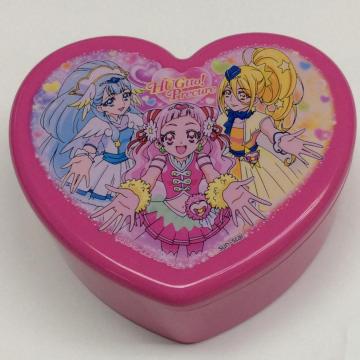 Plastic heart shaped gift box with mirror