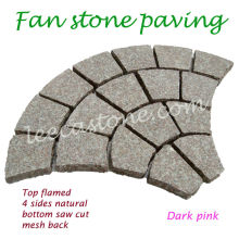 Chinese granite paving | mesh cobblestone paver stone
