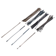 NEW-48Pcs 4 Inch 105mm Pinned Scroll Saw Blades Wood Cutting Blade for Dremel Moto Saw