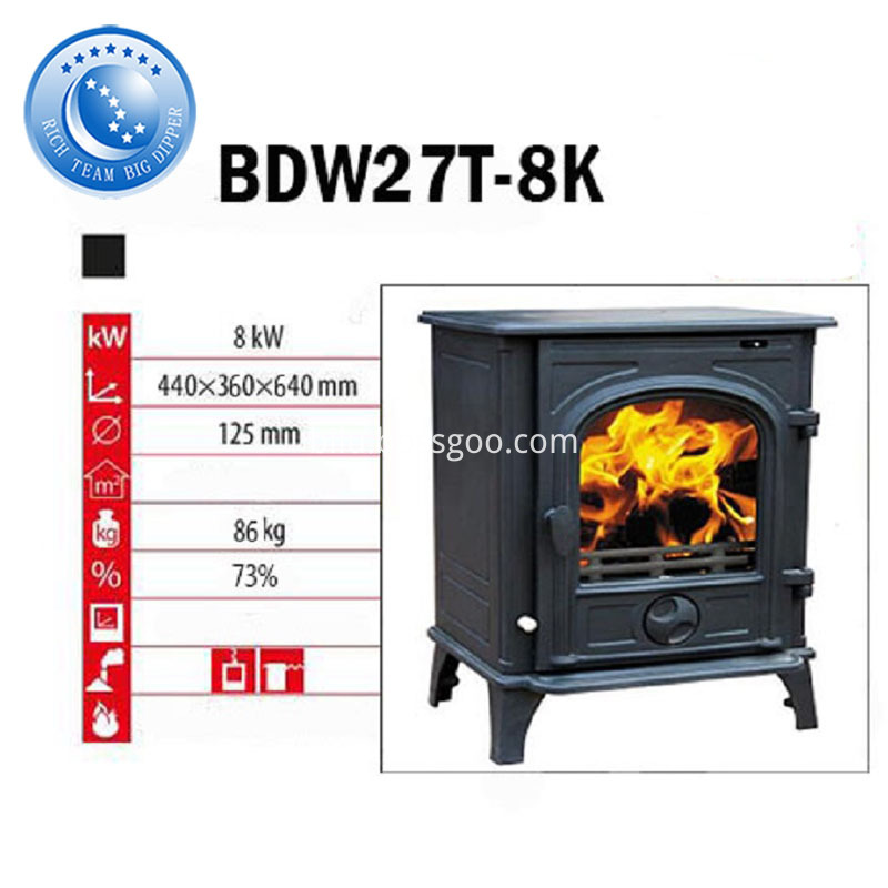 86KG Cast Iron Wood Burner Stoves