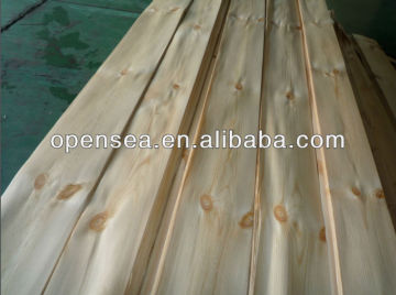 AA Grade natural knotty Pine veneer for furniture