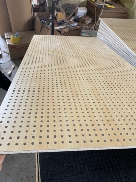 3D Model Interior Perforated Wooden Acoustic Panel