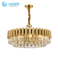 Lustre de plafond de pays en cristal LEDER