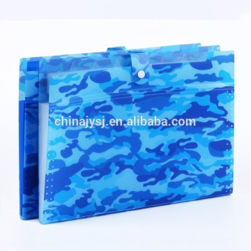 high-quality fashion pp plastic expanding file box with button closure