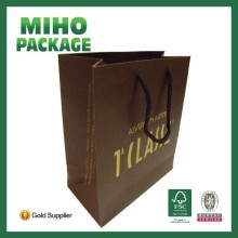 Named Hand Made cute brown paper gift bags