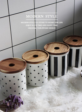 Spice Kitchen Storage Canister Ceramic Jars