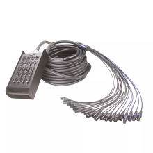 Low Noise High Quality Multicore Cable with XLR Plugs and Stage Box