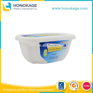 375g Margarine Spread Tub, IML Plastic Cream Cheese Spread Container Supplier