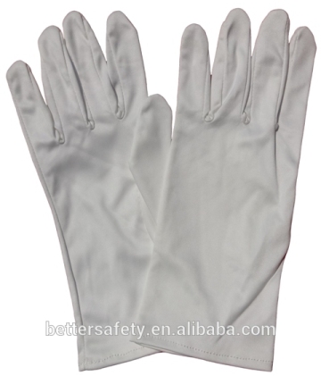 100% Stretch Polyester Inspectors cotton glove bulk