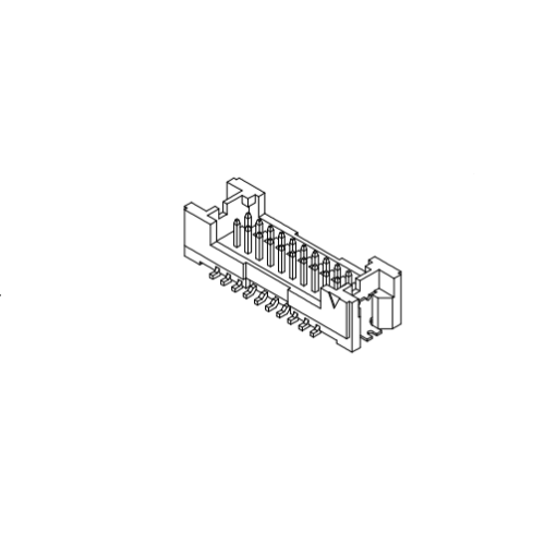 1.25mm 피치 180 ° SMT 듀얼 행 웨이퍼 AW1252V-S-2XNP