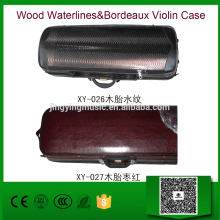 Wood Waterlines&Bordeaux Violin Case