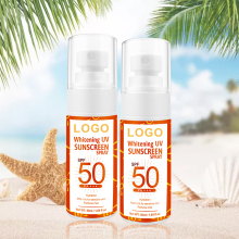 Natural Private Label Sunblock: Water-Resistant Whitening Sunscreen Lotion and Spray
