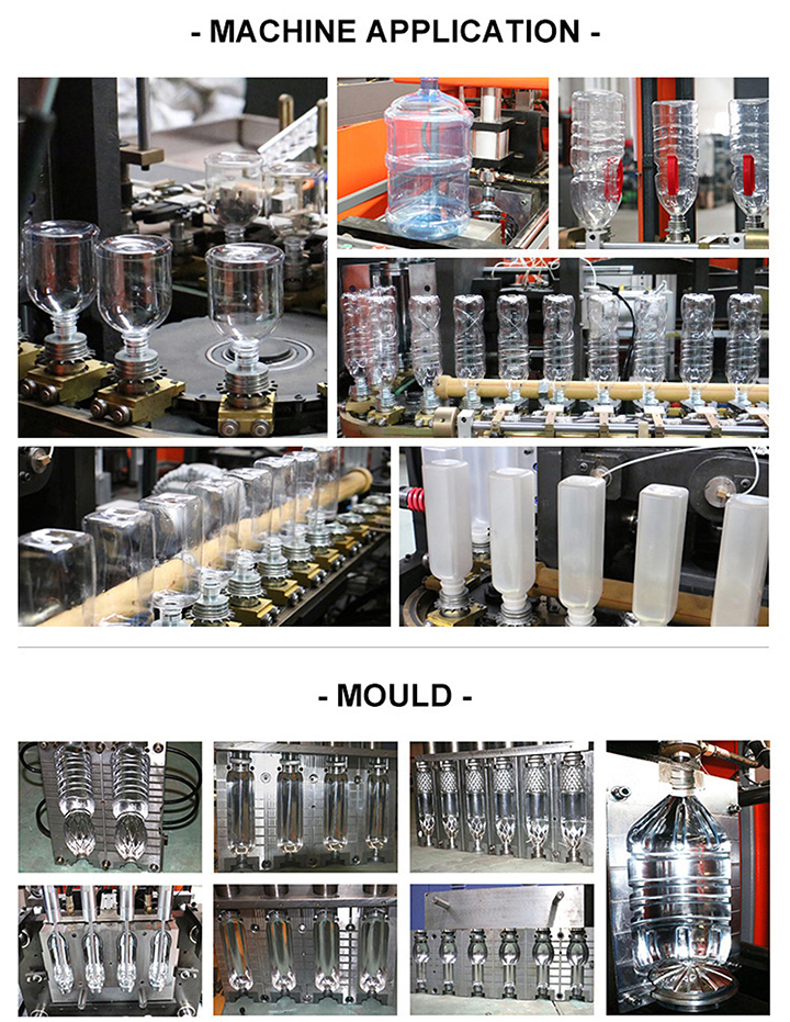 2 Cavity Semi Automatic PET oil Bottle Making Blow Moulding Machines Plastic Blowing Machine Price