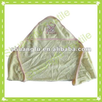 baby hooded blankets with embroidery