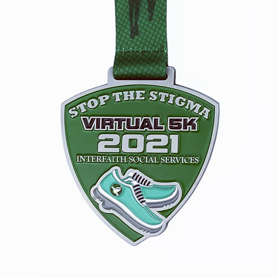 Virtuelle 5K interreligiöse Medaille für soziale Dienste