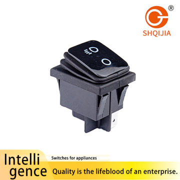 Red Rocker Boat Shaped Switch