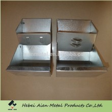 metal rabbit feeder used in farming cage