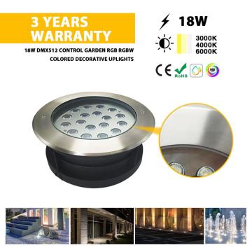 โคมไฟฝังพื้น LED 18W ปิดภาคเรียนกลางแจ้ง