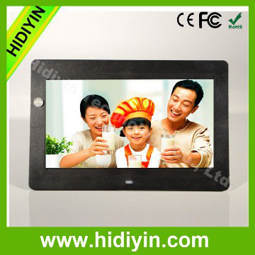7" acrylic plastic video digital photo frame auto play vid