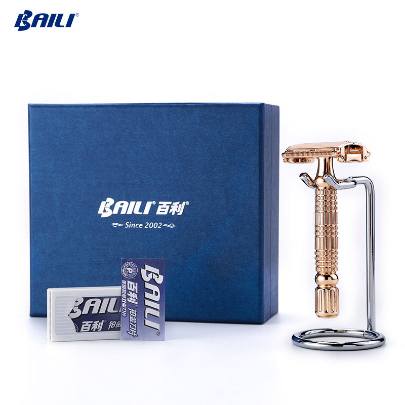 Mens Straight Metal Stainless Steel Double Edge Shaving Safety Razor Untuk Wajah Navaja De Afeitar