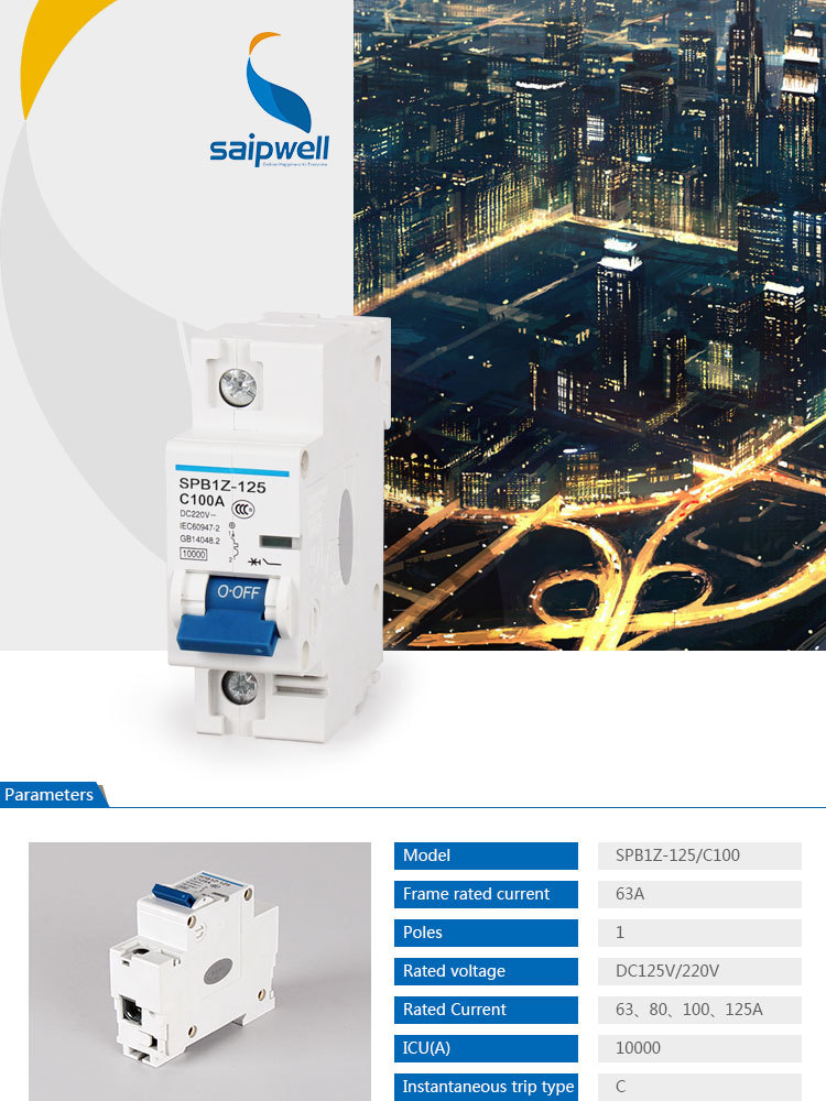SAIP/SAIPWELL Low Price 1-4P Circuit Breaker Manufacturers