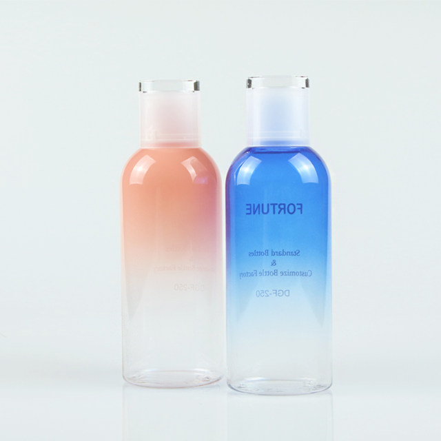 Flacone cosmetico in plastica petg per lozione per capelli shampoo da 250 ml