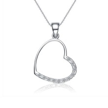 Different Beads cubic zircon plating Rhodium multilayer necklace