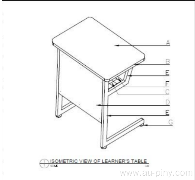 Learner's table and Learner's chair Philippine student table