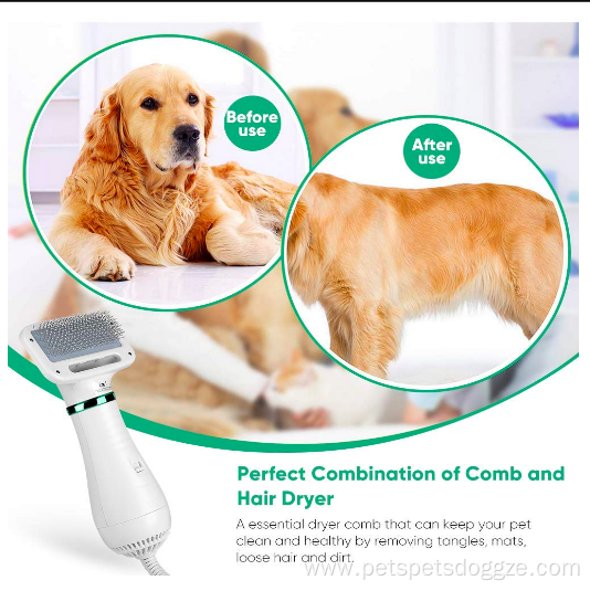 Pet Hair Dryer Dogs 2 in1 brush dryer