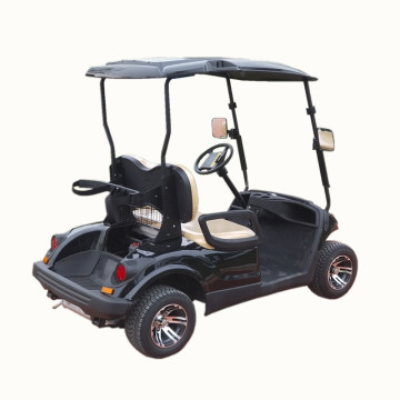 2 kursi golf bensin gaya Yamaha dengan ember es