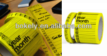 Calendar Printed tape / Printed Bopp Adhesive Tape