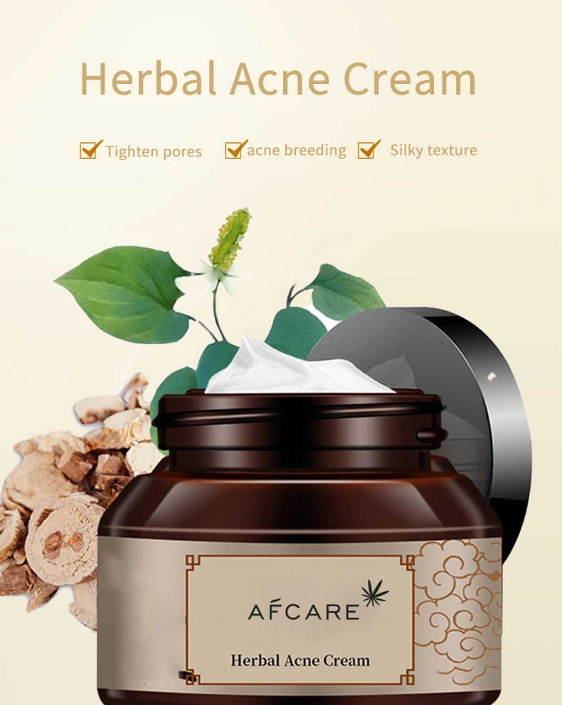 Repair Acne Herbal Cream Anti Spots Acne Treatment Scar Blackhead Cream Shrink Pores OEM Face Cream Manufac