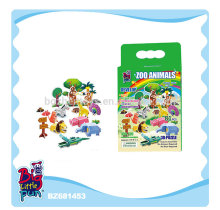 Educational DIY cheap toys for kids zoo animals 3D puzzle game for kids