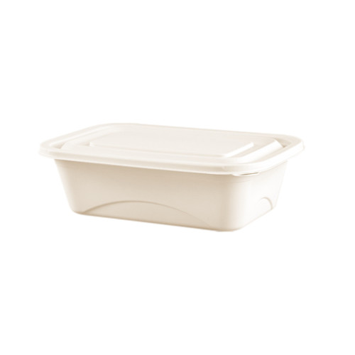 380ml Corn Starch Square Container with Lid