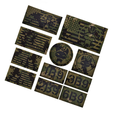 US Marine Corps MARPAT Woodland AOR2 Camouflage Trident Identification Badge